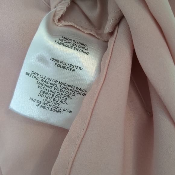 Jones New York Tank Blouse Women's Size Medium Chic Pink Sleeveless Wedding - Picture 5 of 7